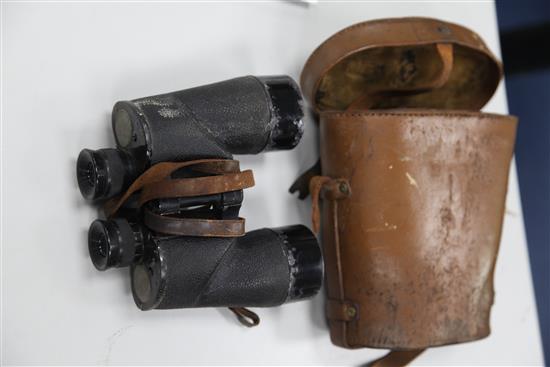 A pair of WWII REL 7 x 50 binoculars,